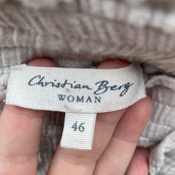 White Linen Wide-Leg Pants - Picture 3 of 3